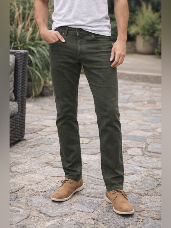 Jachs Ny Other - JACHS New York Olive Green Men’s Jeans Size 38/32